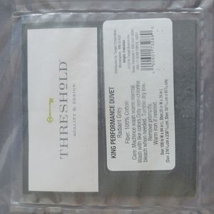 Threshold King Performance Duvet Radient Grey